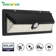 54 LED 2835 SMD Solar Power Wall Light Waterproof IP65 Human Infrared PIR Motion Sensor Wall Lamp Outdoor Security Lamp for Gard