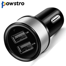 Powstro Dual USB Car Charger 12V 3.1A Vehicle Charger for iPhone 5 6S plus ipad Samsung Galaxy S4 S5 Tablet ect Car Charger