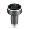 Intelligent 3 USB Car Charger 5V 3.1A Voltmeter Current Display Voice Remind Charging For Mobile Phone With Emergency Hammer