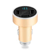 Intelligent 3 USB Car Charger 5V 3.1A Voltmeter Current Display Voice Remind Charging For Mobile Phone With Emergency Hammer