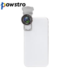 Powstro Universal 4 in 1 10X Zoom telephoto Lens Micro Clip Clamp Camera Lens Fisheye Lens For Samsung iPhone 7 6S Plus