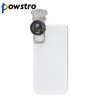 Powstro Universal 4 in 1 10X Zoom telephoto Lens Micro Clip Clamp Camera Lens Fisheye Lens For Samsung iPhone 7 6S Plus