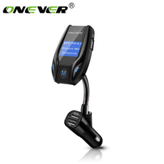 Onever Bluetooth FM Transmitter Car MP3 Player Wireless Audio Modulator Handsfree Car Kit with 3 USB Support USB/TF Flash Drive