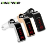 Onever Wireless Car MP3 Audio Player Bluetooth FM Transmitter HandsFree LCD Screen USB Charger for iPhone TF Card/USB Disk