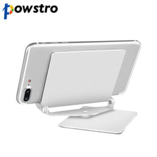 Powstro Aluminum Metal Phone Stand Foldable Holder For iphone 6 7 7 Plus Xiaomi Max Tablet Desk Holder Stand For Smart phone