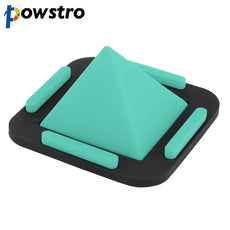 Powstro Pyramid Universal Mobile Phone Holder Washable Non-Slip Silicone Stand Adjustable Viewing Angles for Desktop Car Use
