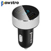 Powstro Car Charger Dual USB Universal 5V/3.1A Phone Adapter Intelligent Fast Charging LED Display Voltmeter Current for iPhone