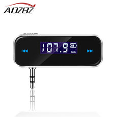Wireless Mini FM Transmitter Car MP3 Player LCD Display 3.5mm In-car Music Audio Transmitter Modulator For Mobile Phones