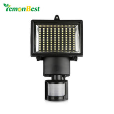 50W 100-LED Modern Solar Garden Lamp with Motion Sensor Waterproof Sensitivity for Outdoor Lighting Doorway Hunting Security Use