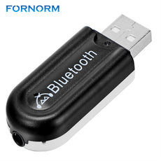 FORNORM Mini Bluetooth Audio Receiver Dual Output Audio Receiver Adapter AUX Streaming A2DP Kit With Mic For Speaker Headphone