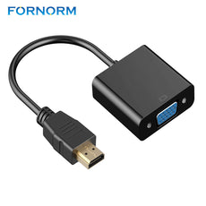 FORNORM HDMI to VGA Adapter Male To Famale Converter Adapter 1080P Digital to Analog Video Audio For PC Laptop Tablet