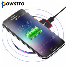 Powstro Qi Wireless Charger Charging Pad Mat for Samsung Galaxy S6 S7 Edge Google Nexus 4/5 Lumia 920 Qi Smartphone Charge Dock