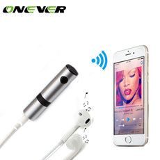 Onever Wireless Bluetooth jack Car Kit Hands free 3.5mm Jack Bluetooth Audio Receiver Adapter AUX with Mic for Speaker Headphone