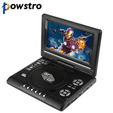 7.8" LCD Display DVD Player 270 Degree Portable TV Game Player with USB/SD Card Reader Car Charger FM MP3 MP4 Head-phone Output