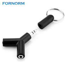 3.5mm Y Shape Stereo Audio splitter couple line Earphone Connector Adapter Splitter couples audio adapter for Smartphone PC