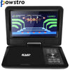 Powstro 9" LCD HD DVD Player 270 Degree Swivel Screen Portable TV Game Radio supported Player with EU/US/UK Plug optional