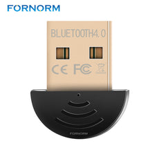 Fornorm Portable USB Connector Bluetooth V4.0 Adapter Dual Mode Receiver Wireless Dongle 20m 3Mbps for Windows 8 7 XP
