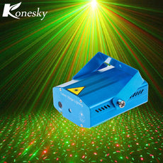 Konesky Mini Laser Projector DMX LED Stage Lighting Professional DJ Equipment Strobe Dance Disco Light Home Party Show Lights