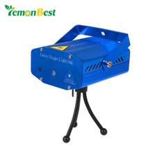 LemonBest Club DJ Disco Light Laser Projector Stage Lights Party Green Red Voice Control Function with Remote US /UK /AU/ EU