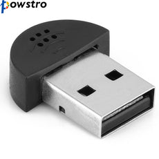 Super Mini USB 2.0 Microphone Audio Adapter Driver Portable Studio Speech mic for PC Notebook