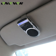 Onever Universal Solar Car Bluetooth Speakerphone Hands-free Sunvisor Speaker LCD display with Car Charger Speaker for iPhone