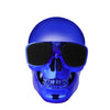 FORNORM Halloween Portable Skull Head Shape Wireless Bluetooth Speaker Stereo Chargeable 3.5mm Audio Input Desktop PC Notebook