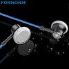 FORNORM 3.5mm Earphone MS16 Sports Running Music HIFI Headset Stereo Bass Earplugs with Mic For iPhone Samsung For HTC Xiaomi