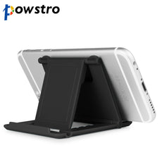 Powsto Mini Foldable Cell Phone Holder Universal Folding Stand Bracket Angle Adjustable for Smartphone Portable Phone Stand