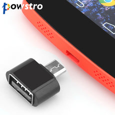 POWSTRO Mini OTG Cable USB OTG Adapter Micro USB to USB Converter for Tablet PC Android