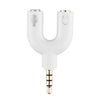 FORNORM 3.5mm Audio Speakon Earphone Adapter Male To 2 Female Audio Cables Headphone Adapter Headphone Splitter