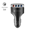 Powstro QC3.0 Quick Charger USB 4 Port 5V 2.4A Adaptive Smart Fast Car Charger Smartphone Adapter for Galaxy S8 for iPhone 8
