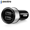 Universal Dual USB Car Charger 5V 1A Vehicle Charger Car Phone Adaptador for Xiaomi iPhone 5 6S plus ipad Samsung Galaxy S4 S5