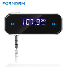 FORNORM Wireless 3.5mm Transmitter Music Audio LCD Diaplay Handsfree for iPhone iPod Samsung MobilePhones MP3 MP4 Player Tablet