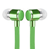 FORNORM Shoelaces Earphone Stereo Metal Bass Earbuds Music Earpieces with Microphone for iPhone Xiaomi Samsung Sport Headset