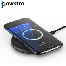 Powstro Fast Wireless Charger With Heat Dissipation Qi Compatible USB Cable Fast Charging For iPhone 8 for Samsung S8 Note 5