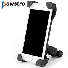 Universal 360 Degree Rotation Bike Bicycle Motorcycle Handlebar Clip Stand Phone Holder Bracket Mount Shockproof for 3.5-6.5"