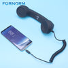 FORNORM 3.5mm Mic Retro Telephone Handset Receiver For iPhone PC Portable Classic Headphone Fancy Gift Mobile Phone Receiver
