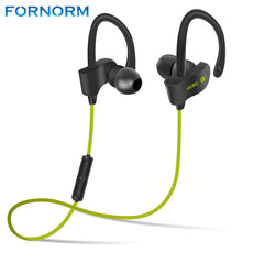 FORNORM Wireless Bluetooth V4.1 Headset Sport Stereo Headphone Earhook Handsfree Earphone For iPhone For Samsung phone 4 Colors