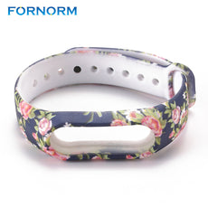 FORNORM Smart Wrist Strap Belt Silicone Colorful Wristband for Original Mi Band 2 Smart Bracelet for Xiaomi Band 2 Accessorie