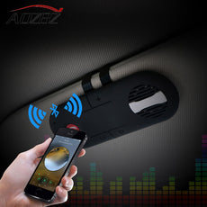 Aozbz Universal Car Bluetooth Speakerphone Hands-free Bluetooth Car Kit Sunvisor Clip Speaker Player usb Car Charger Speaker