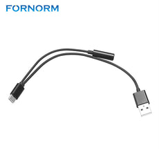 FORNORM 2 in 1 Type C Headphone Adapter Type-C To 3.5mm Jack And USB Charger Port Charging For Motorola Moto Z, Letv Le Pro 3