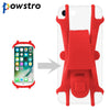 Powstro Silicone Bike Bicycle Handlebar Cell Phone Holder Bracket Mount Bump Protection Adjustable Universal for all Cell Phone