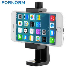 FORNORM 360 degree Tripod Holder ABS Selfie Stick Cell Phone Stabilizer Clip Clamp Holder Mount for iphone for Samsung Phone