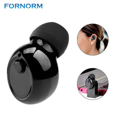 FORNORM 1pcs Mini Bluetooth 4.1 Earphones Headset Hands-free Call Earphone HD Earbuds Earpieces For iPhones Samsung Huawei