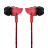 FORNORM 3.5mm Nylon Braided Crack Earphone Cloth Rope Earbuds Stereo Bass MP3 Music Wired Earpieces with Micropho