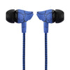 FORNORM 3.5mm Nylon Braided Crack Earphone Cloth Rope Earbuds Stereo Bass MP3 Music Wired Earpieces with Micropho