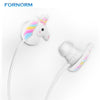 Fornorm Cute Design In-ear Earphones Smart Noise Reduction 3.5mm Earbuds for Samsung iPhone Tablets Android Phones