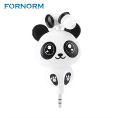 Cute Cartoon Retractable Earphone Wired 3.5MM for Mobile Phone MP3 MP4 In ear Player for Samsung HTC Xiaomi for iPhone 5 5s 6 6s
