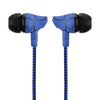 FORNORM 3.5mm Nylon Braided Crack Wired Earphone Cloth Rope Earpieces Stereo Bass Music Headset With Mic For Cellphone MP3 MP4