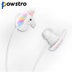 Special Unicorns Cartoon Earphones Colorful Rainbow Horse In-ear Earphone 3.5mm Earbuds With Mic Mini Earphone For Smartphone